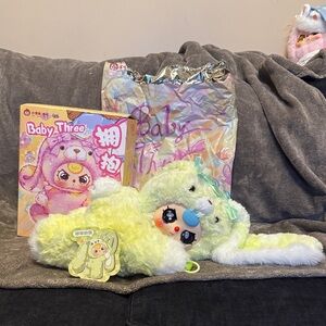 400% Baby Three Hugging Baby Backpack - Special Crying Eyes Bunny